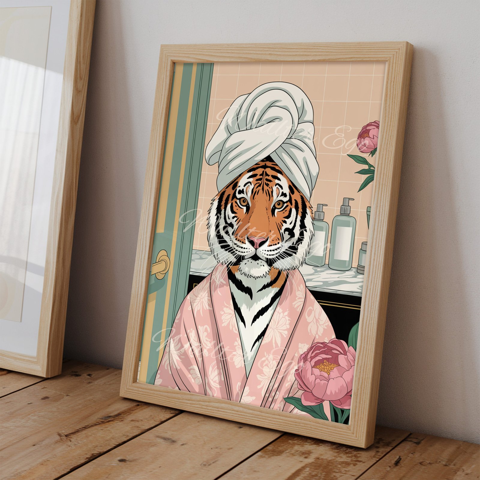 Tiger in Spa Robe - Image 2