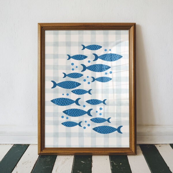 Blue Fish Pattern