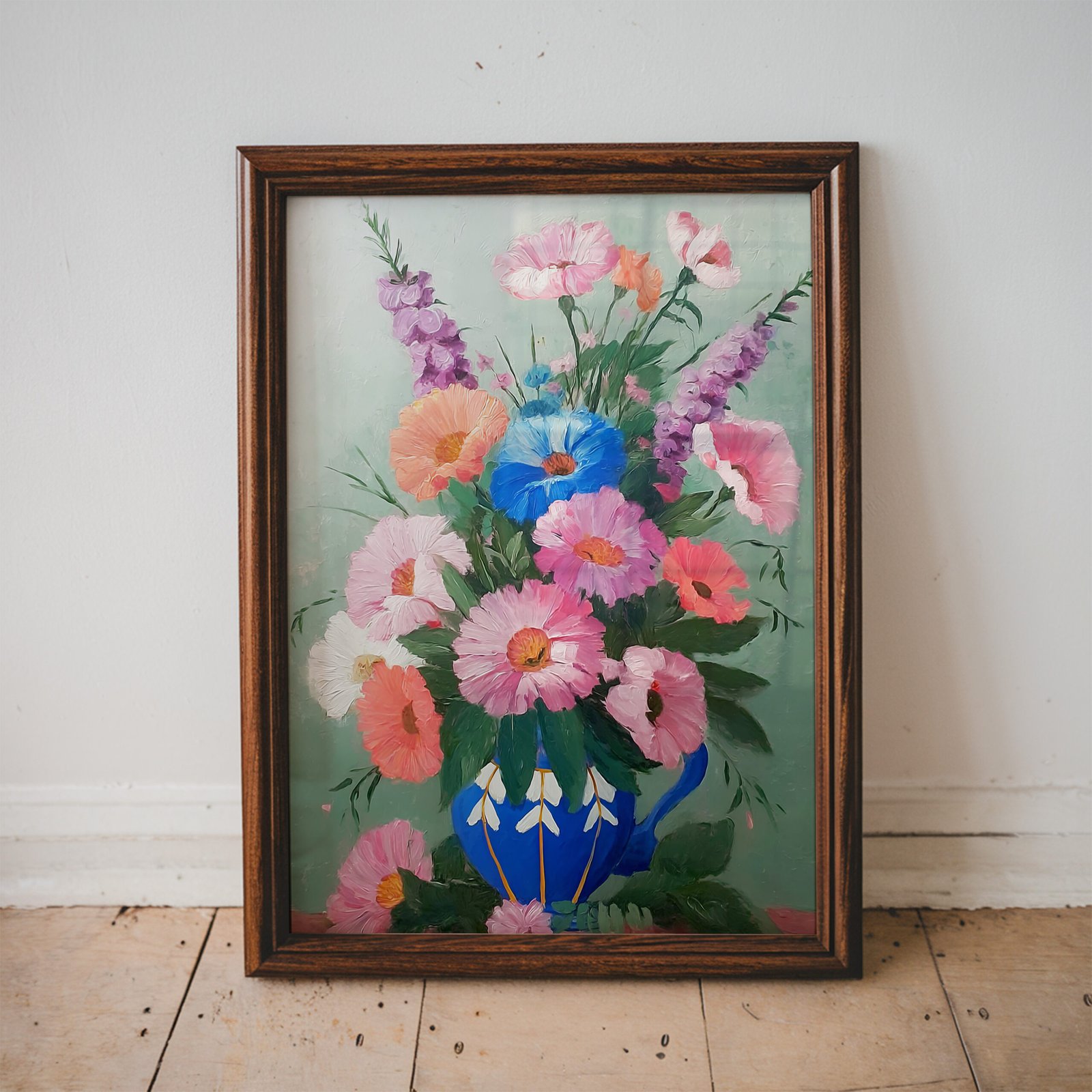 Vibrant Floral Bouquet Wall Art - Image 3