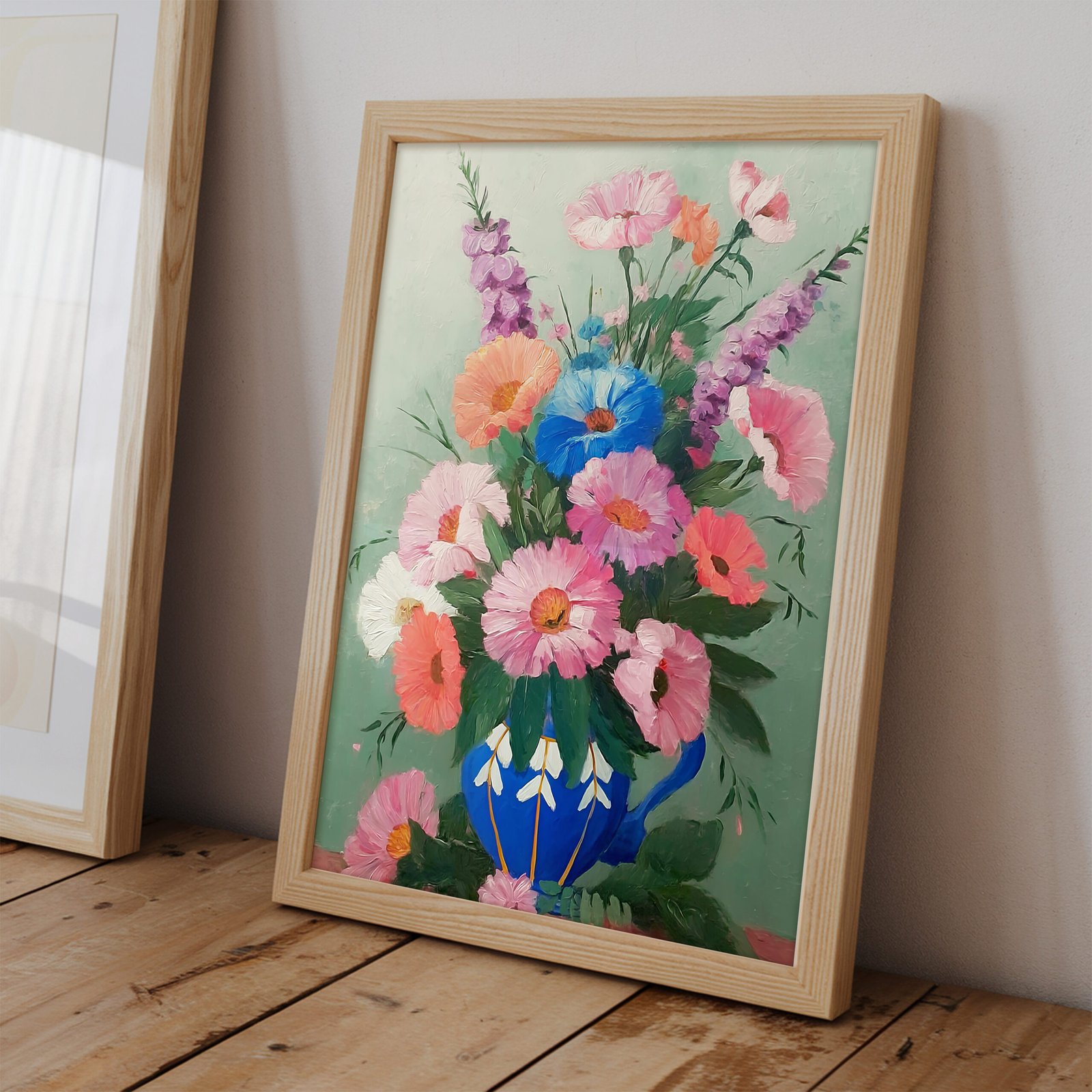 Vibrant Floral Bouquet Wall Art - Image 2