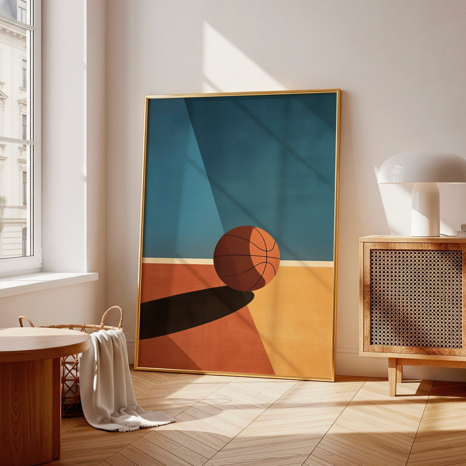 Modern Basketball Print