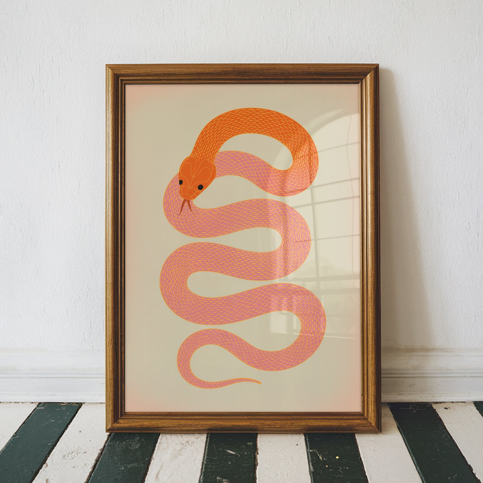 Pink Orange Neon Snake - Image 3