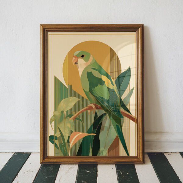 Art Deco Parrot
