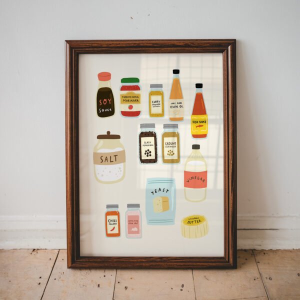 Pantry Ingredients Wall Art