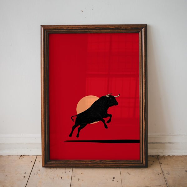 Spanish Bull and Sun