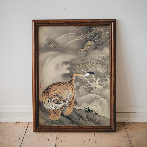 Dragon and Tiger by Yoshimura Kokei