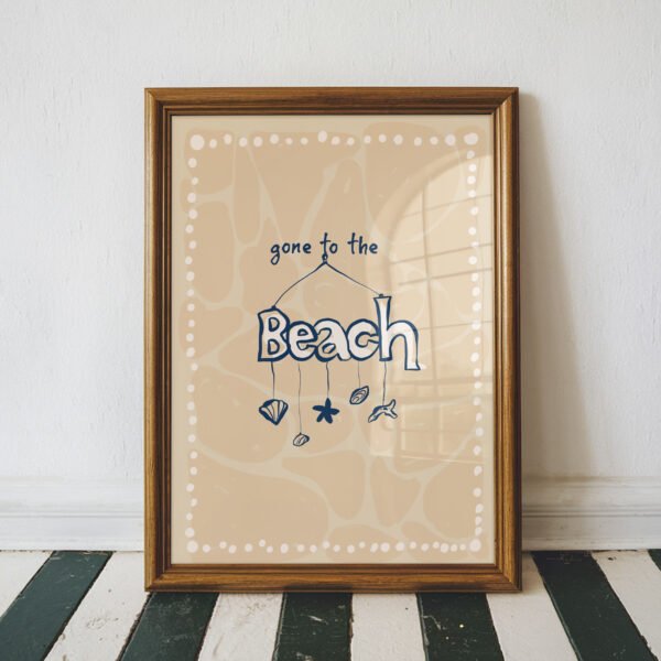 Gone to the Beach Coastal Print