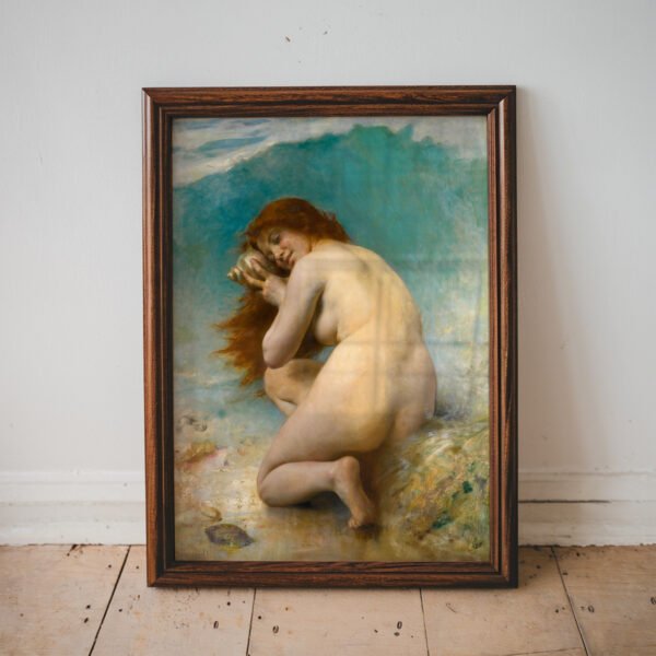 A water nymph by Léon Bazile Perrault