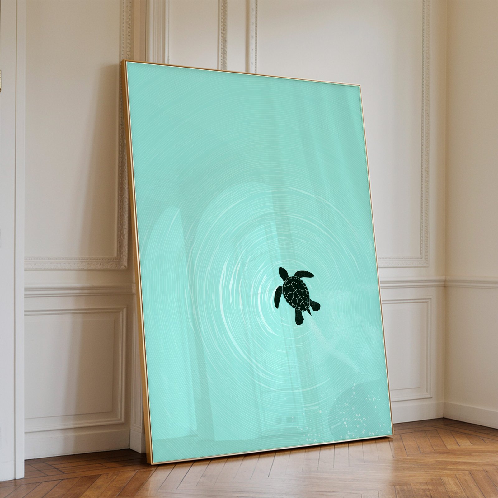 Small Sea Turtle In The Ocean - Image 2