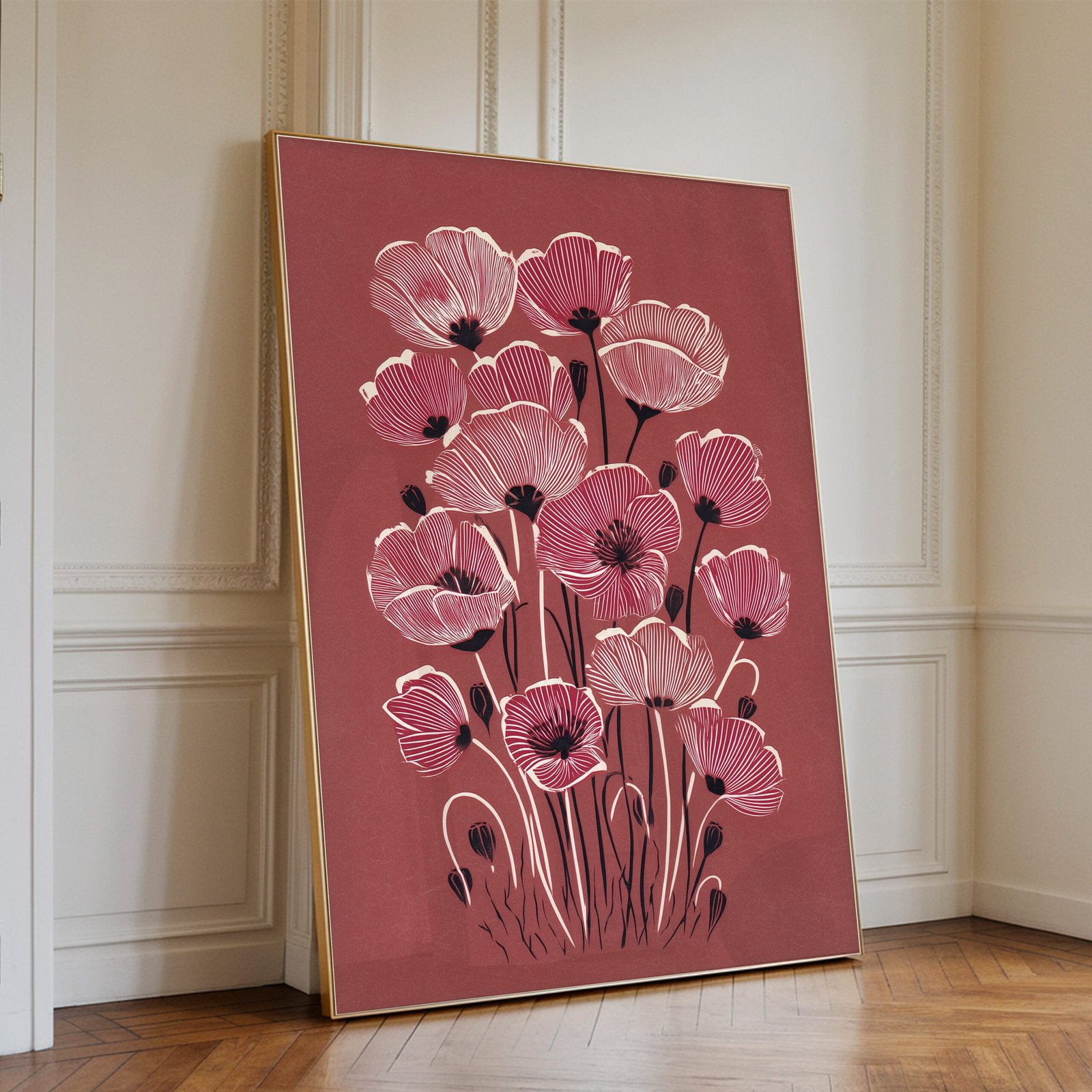 Pink Poppy Wall Art - Image 2