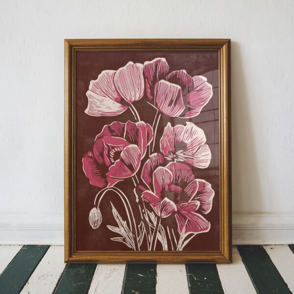 Poppy Flower Wall Art