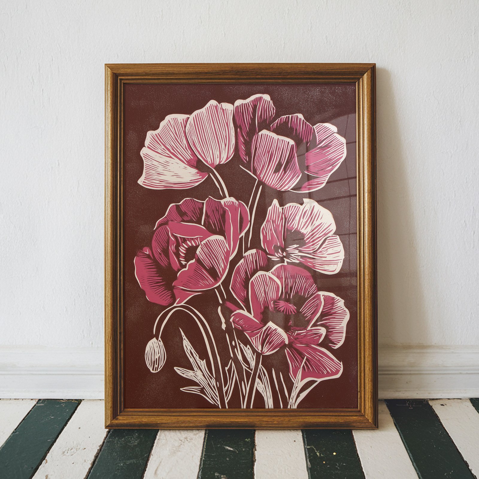 Poppy Flower Wall Art