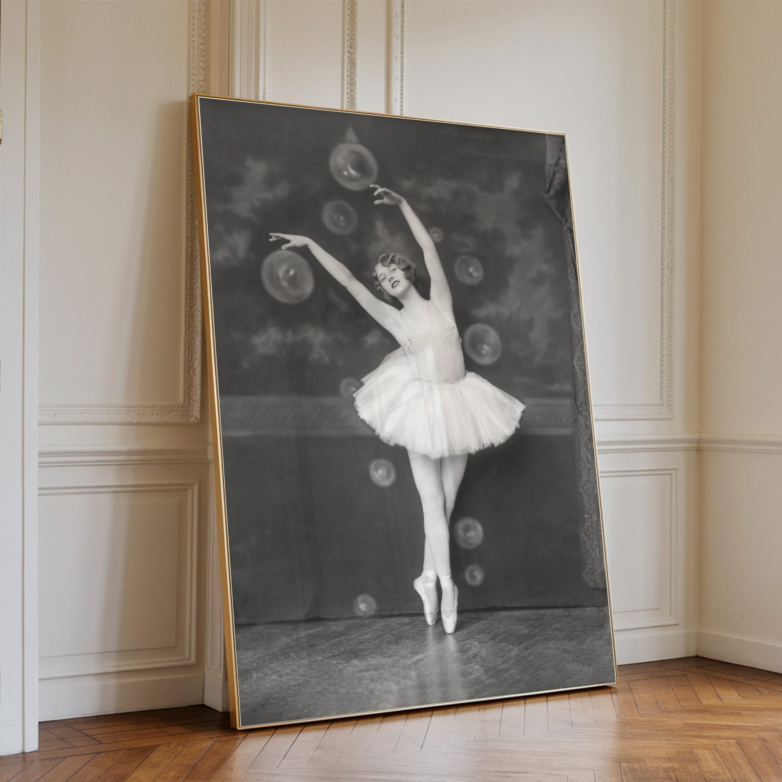 Vintage Ballerina with Bubbles Print - Image 2