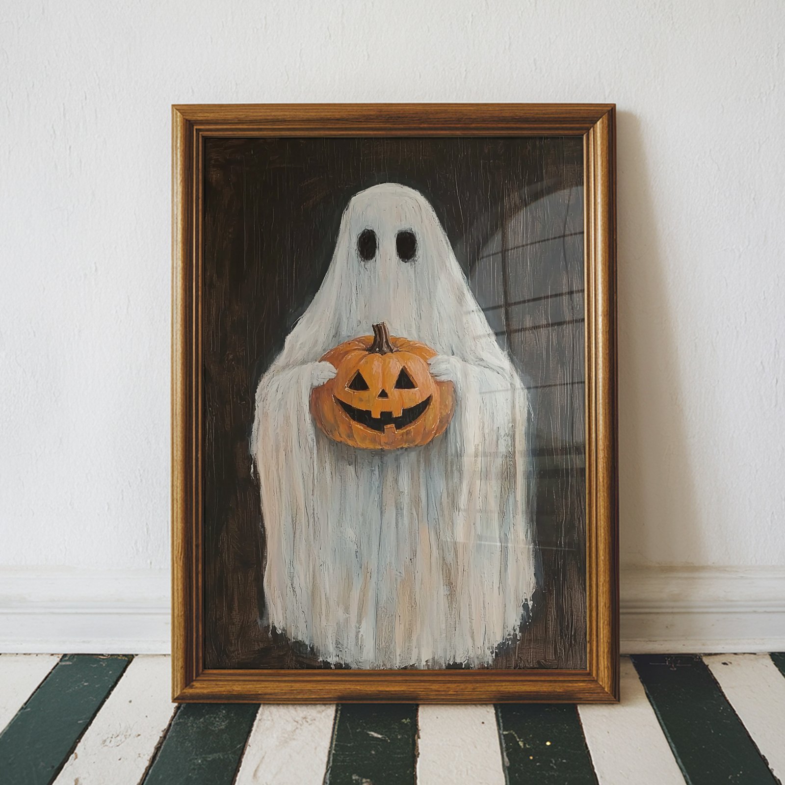 Ghost Holding Jack-O-Lantern - Image 3