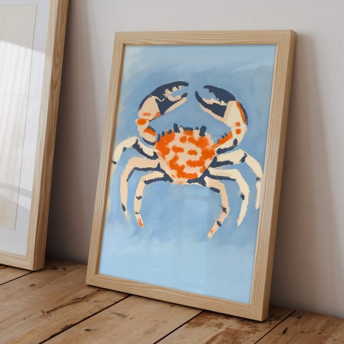 large wall art print leaned against wall copy